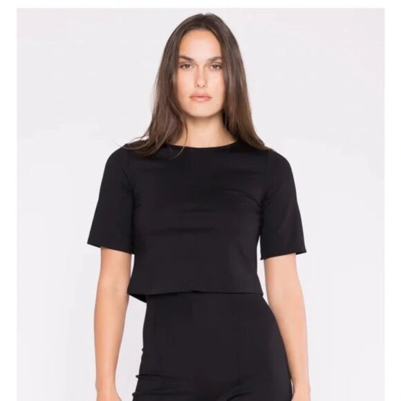 Ripley Rader Tops - Ripley Rader Ponte Short Sleeve Top Size 2 US Small